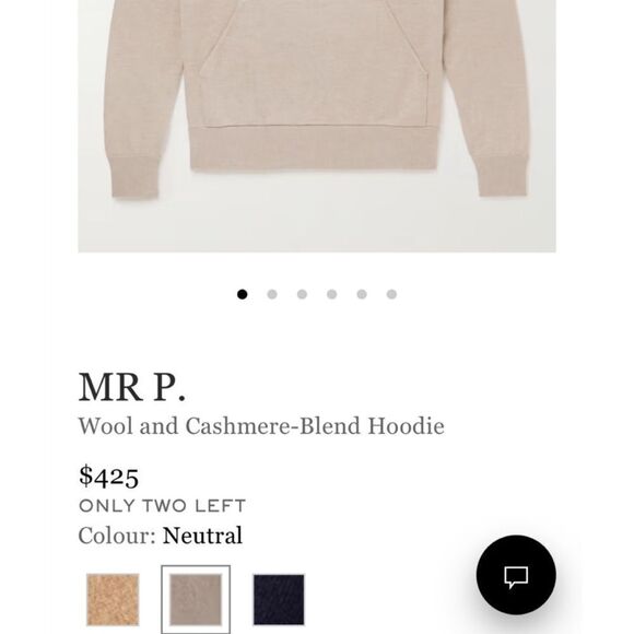 MR P. Wool and Cashmere-Blend Hoodie - Picture 3 of 12